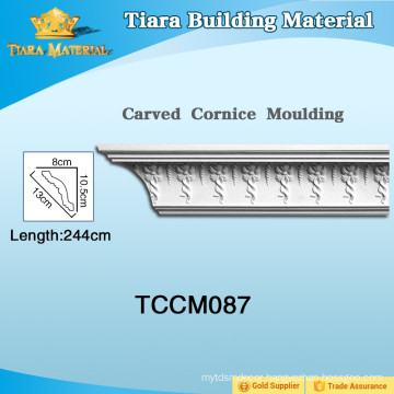 Waterproof Light weight Polyurethane PU Cornice Mouldings